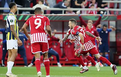 Conference League: Τα δύο από τα τρία γκολ του Ολυμπιακού στη λίστα για τα κορυφαία της εβδομάδας