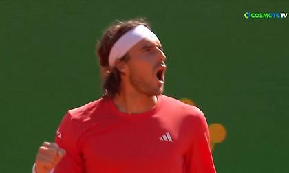 Οι καλύτερες στιγμές από την πρόκριση του Τσιτσιπά επί του Χατσάνοφ και οι πανηγυρισμοί στο φινάλε