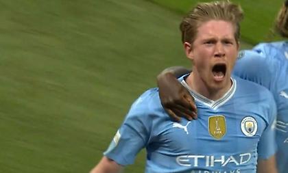 Τραγικό λάθος Ρούντιγκερ, ισοφάρισε για τη Σίτι με τρομερό σουτ ο Ντε Μπρόινε!