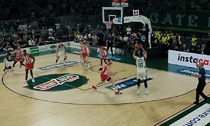 Το καθοριστικό τρίποντο του Σλούκα και οι πανηγυρισμοί: Η παρακάμερα της ΚΑΕ Παναθηναϊκός από τη νίκη στο ντέρμπι