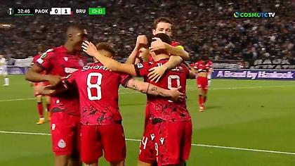 «Πάγωσε» την Τούμπα ο Γιουτγκλά, 0-1 η Μπριζ τον ΠΑΟΚ