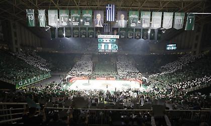 Υπέροχη ατμόσφαιρα και εντυπωσιακό κορεό στο ΟΑΚΑ πριν την έναρξη του Παναθηναϊκός AKTOR-Μακάμπι Τελ Αβίβ!