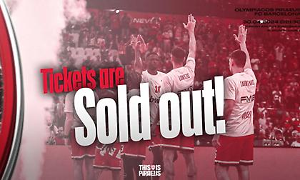 Ολυμπιακός: Sold out το ΣΕΦ μέσα σε λίγες ώρες για το Game 3 με την Μπαρτσελόνα!