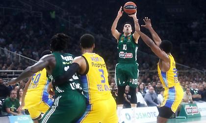 Δεύτερη καλύτερη επιθετική επίδοση πρώτου ημιχρόνου σε ματς Playoffs για τον Παναθηναϊκό