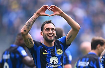 Ο Τσαλχάνογλου άρχισε το πάρτι της Ίντερ για τον τίτλο-Δύο γκολ σε πέντε λεπτά