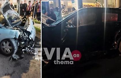 Χαλκίδα: Σοβαρό τροχαίο με 4 τραυματίες – Επιτέθηκαν στον οδηγό του ενός ΙΧ μετά τη σύγκρουση