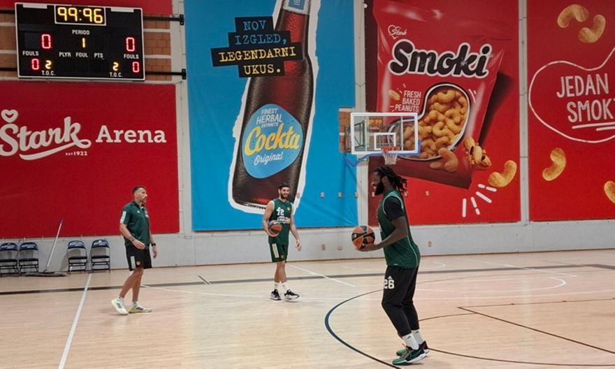 Παναθηναϊκός: Εικόνες και βίντεο από την προπόνηση στο Βελιγράδι