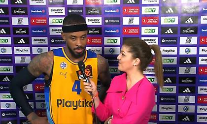 Μπράουν: «Αισθάνομαι καλά αλλά δεν είμαι ικανοποιημένος - Έπιαναν, έσπρωχναν πρέπει να παίξουμε πιο δυναμικά»