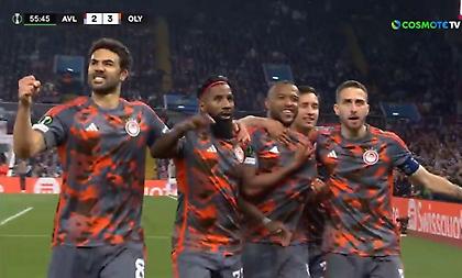 Ξανά προβάδισμα για Ολυμπιακό με πέναλτι του Ελ Κααμπί, που έκανε χατ-τρικ!