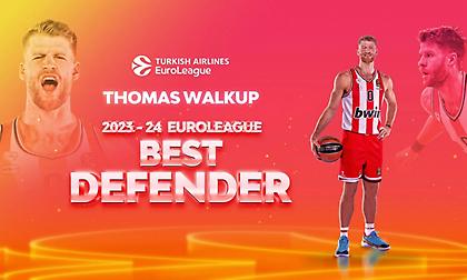 Επίσημο: Κορυφαίος αμυντικός της Ευρωλίγκας ο Τόμας Γουόκαπ!