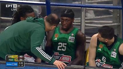 Αποχώρησε χωλαίνοντας ο Ναν από το παιχνίδι του Παναθηναϊκού με τον Άρη