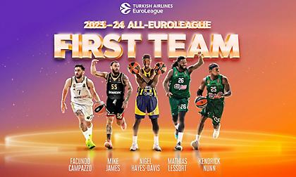 Με Ναν και Λεσόρ η καλύτερη πεντάδα της Ευρωλίγκας