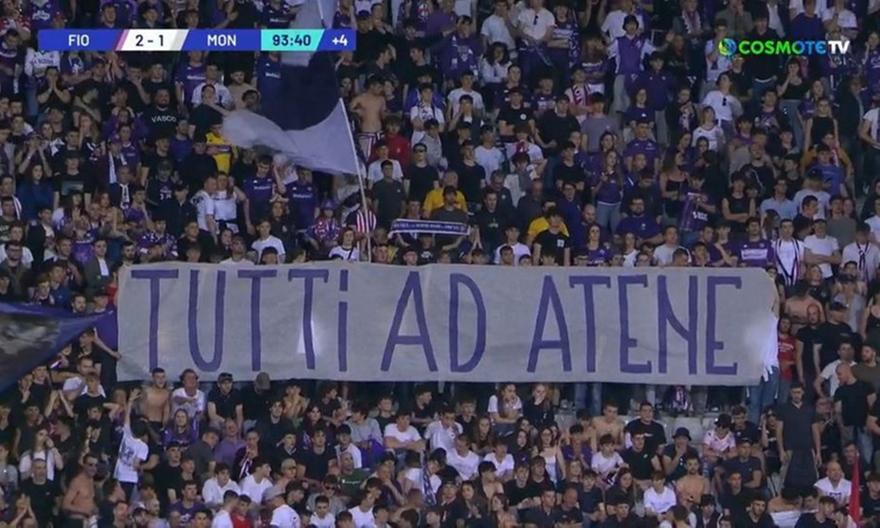«Όλοι στην Αθήνα»: Μήνυμα των οπαδών της Φιορεντίνα για τον τελικό του Conference League!