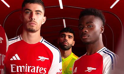 Με το κανόνι αντί για το σήμα οι φανέλες της Άρσεναλ για την επόμενη σεζόν