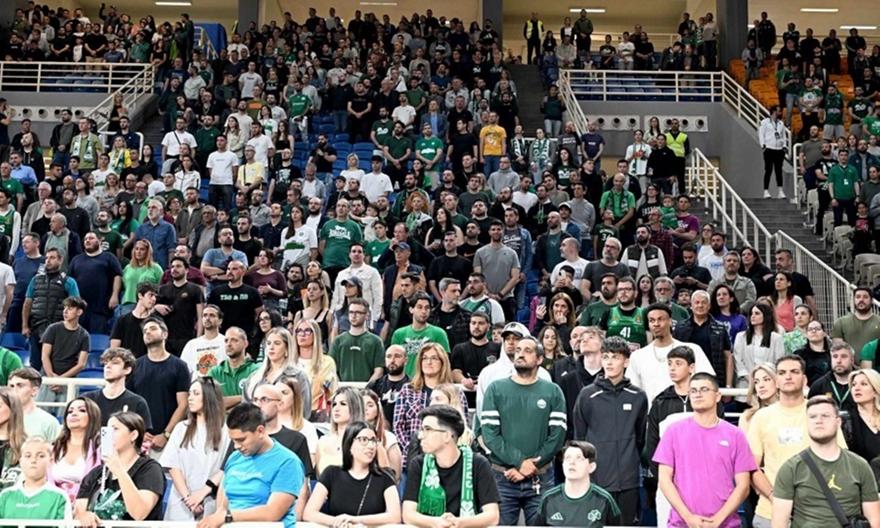 Παναθηναϊκός AKTOR: Ωραία ατμόσφαιρα από περίπου 8.000 κόντρα στον ΠΑΟΚ- Χειροκρότησε τον Πόρτερ