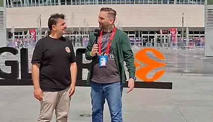 Ο Γιώργος Πετρίδης συνάντησε τη μία λέρα, τον Νικόλα Ακτύπη στο Βερολίνο - Πώς σχολίασε τον ημιτελικό του Παναθηναϊκού