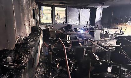 Φωτιά στα γραφεία του Άρη, καταστράφηκε η σουίτα του Καρυπίδη - Εντοπίστηκε ο δράστης! (φωτογραφίες)