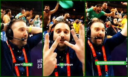 Ο Γιώργος Πετρίδης τρελαίνεται στον αέρα του bwinΣΠΟΡ FM για την εβδομη κούπα του Παναθηναϊκού!