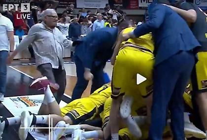 ΔΕΑΒ: Έρευνα για τον οπαδό του Προμηθέα που κλώτσησε παίκτη του Άρη