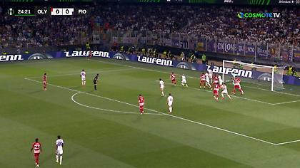 Απείλησε ξανά με κεφαλιά του Ποντένσε ο Ολυμπιακός