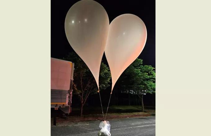 Βόρεια Κορέα: Εριξε δεκάδες μπαλόνια γεμάτα σκουπίδια και περιττώματα στη Νότια