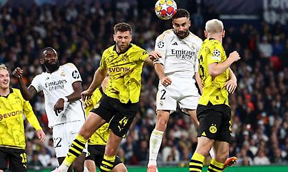 Κεφαλιά-δυναμίτης του Καρβαχάλ από κόρνερ του Κρόος και 1-0 η Ρεάλ!