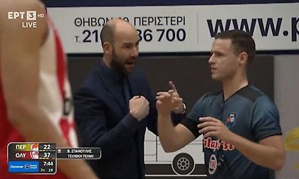 Έξαλλος ο Σπανούλης, δέχθηκε τεχνική ποινή ζητώντας φάουλ και τα έβαλε με τους διαιτητές!