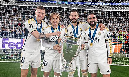 Κρόος, Μόντριτς, Νάτσο και Καρβαχάλ έφτασαν τα 6 Champions League και έπιασαν τον «θρύλο» Χέντο!