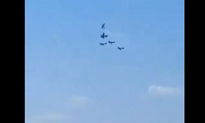 Πορτογαλία: Βίντεο από τη στιγμή της σύγκρουσης αεροσκαφών - Τουλάχιστον ένας νεκρός