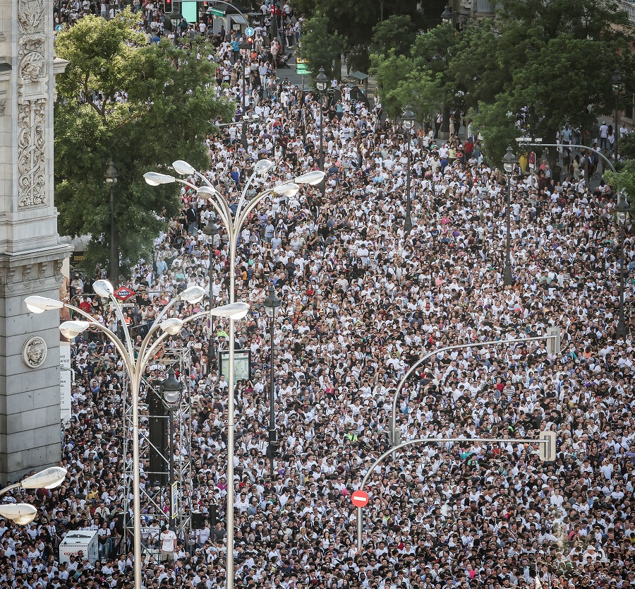 Ρεάλ Μαδρίτης: Περισσότεροι από 550 χιλ. άνθρωποι στους δρόμους για το Champions League