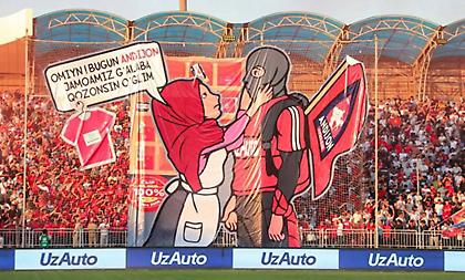 «Σήμερα, η ομάδα μας νικάει»: Απίστευτο coreo από οπαδούς συλλόγου του Ουζμπεκιστάν!