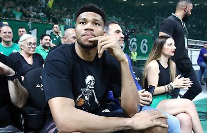 Στο ΟΑΚΑ ο Γιάννης Αντετοκούνμπο για τον πρώτο τελικό Παναθηναϊκού-Ολυμπιακού