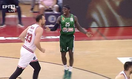 Δέχθηκε τεχνική ποινή για διαμαρτυρίες και έφτασε τα 3 φάουλ στις αρχές του δευτέρου ημιχρόνου ο Ναν