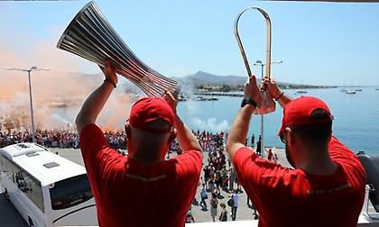 Στην Αίγινα τα ευρωπαϊκά του Ολυμπιακού (pics)