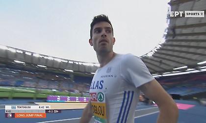 «Πέταξε» με την πρώτη προσπάθεια στα 8,42μ. ο Τεντόγλου - Κορυφαία επίδοση φέτος στον κόσμο!