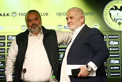 ΑΕΚ: Οι φωτογραφίες από την ιστορική τελετή παράδοσης παραλαβής Μελισσανίδη-Ηλιόπουλου