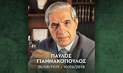 Ημέρα μνήμης για τον Παναθηναϊκό: Έξι χρόνια από την ημέρα που «έφυγε» ο Παύλος Γιαννακόπουλος - Η ανάρτηση της ΚΑΕ