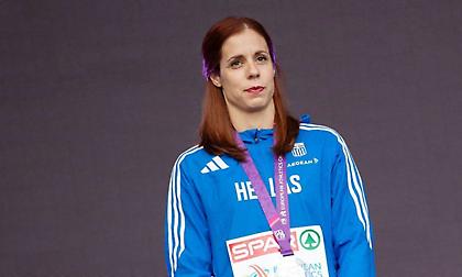 Ευρωπαϊκό Πρωτάθλημα στίβου: Η απονομή του ασημένιου μεταλλίου στην Κατερίνα Στεφανίδη