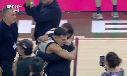 Οι ξέφρενοι πανηγυρισμοί του Σλούκα και οι αγκαλιές με Αταμάν και Γιαννακόπουλο!