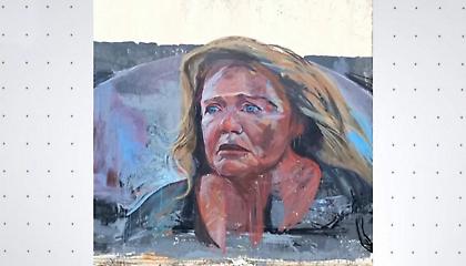 Μαρία Καβογιάννη: Συγκλονίζει το γκράφιτι με το πρόσωπό της - Μήνυμα κατά της κακοποίησης των γυναικών