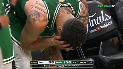 Ξέσπασε σε κλάματα ο Τέιτουμ, πήγε να τον… παρηγορήσει ο γιός του