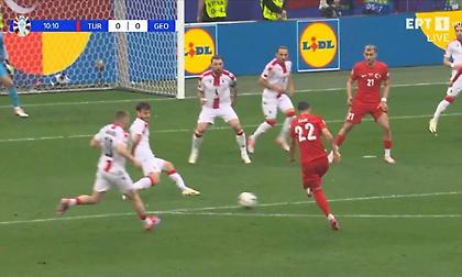 «Μια ανάσα» από το γκολ η Τουρκία, τράνταξε το δεξί κάθετο δοκάρι με σουτ-βολίδα ο Αϊχάν!
