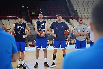 Προπόνηση με απαρτία για την Εθνική μπάσκετ