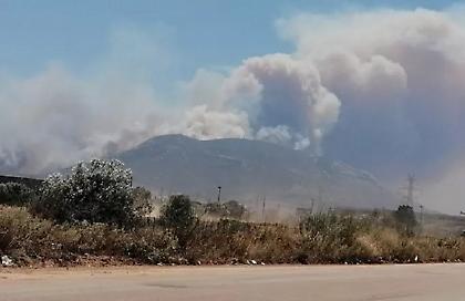 Οριοθετήθηκε η πυρκαγιά στη βιομηχανική ζώνη Μαρκοπούλου