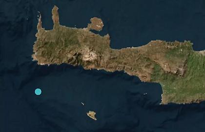 Σεισμός 4,3 Ρίχτερ νότια των Χανίων