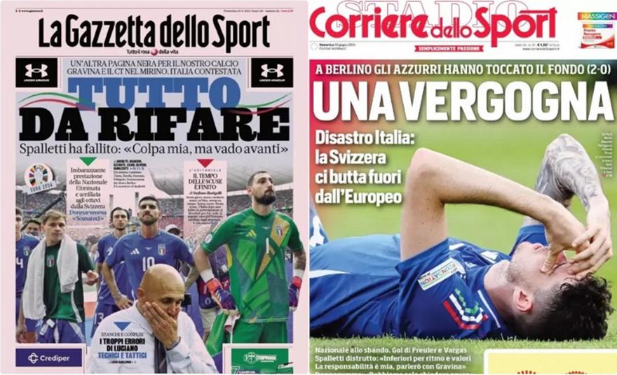 Media italiani: “Disastro e vergogna!”  – Calcio