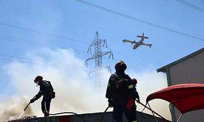 Πυρκαγιά στη Σταμάτα Διονύσου - Μήνυμα από το 112