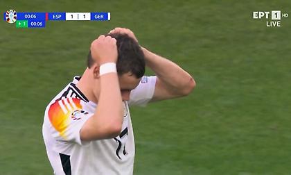 Μεγάλη στιγμή για τη Γερμανία, λίγο άουτ το πλασέ του Βιρτς