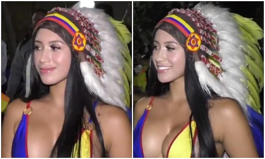 Η εντυπωσιακή Κολομβιανή φίλαθλος που έριξε τα social media