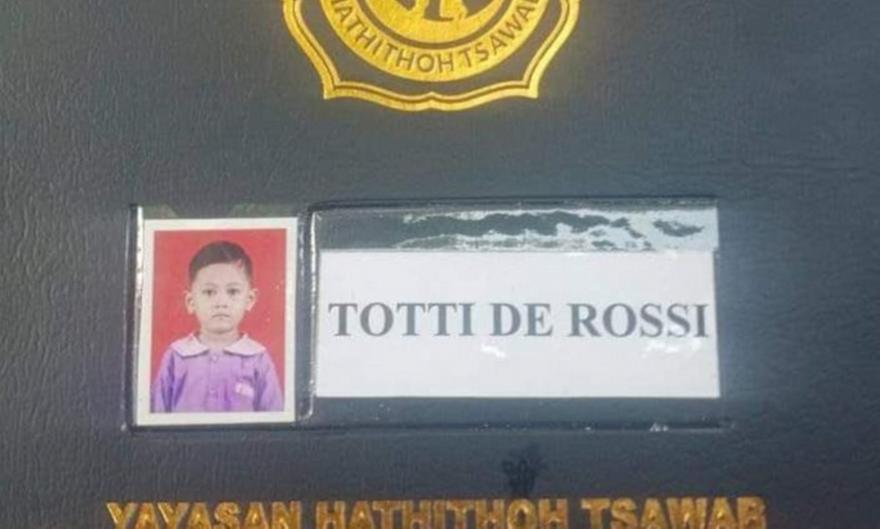 Φανατικός οπαδός της Ρόμα ονόμασε το παιδί του Τότι Ντε Ρόσι!